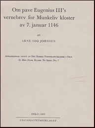 Om pave Eugenius III's vernebrev for Munkeliv kloster # 18340