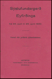Sslufundarger Eyfiringa fr 22. aprl til 28. aprl 1932 # 18464