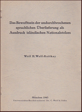 Das Bewutsein der undurchbrochenen sprachlichen berlieferung # 19703