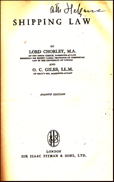Shipping Law # 19820