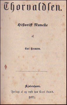Thorvaldsen. Historisk Novelle # 21765