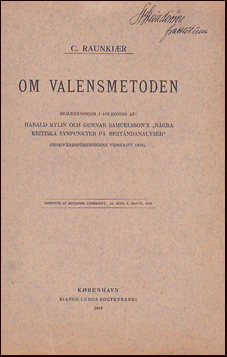 Om Valensmetoden # 21865