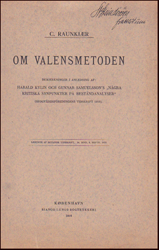 Om Valensmetoden # 21865