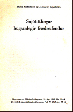 Snjtittlingar og hugsanlegir frdreifendur # 21869