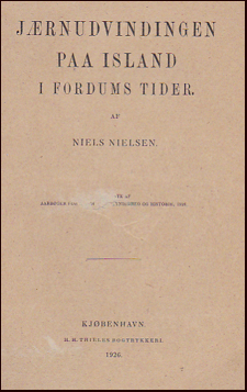 Jrnudvindingen paa Island i fordums tider # 21887