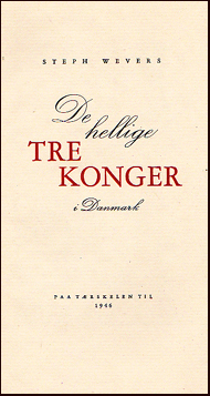 De hellige Tre Konger i Danmark # 22824