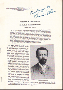 Pioneers in Criminology # 23207