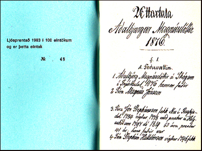 ttartala Aalbjargar Magnsdttir 1876 # 23734