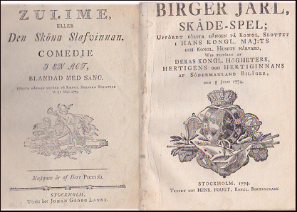 Zulime, eller Den skna slafvinna - Birger Jarl # 29130