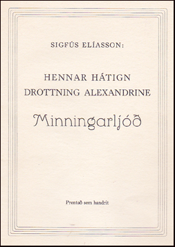 Hennar htign drottning Alexandrin # 70639