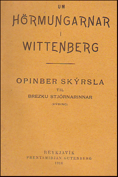 Um hrmungarnar  Wittenberg # 30339