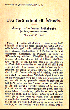 Fr fer minni til slands # 30558