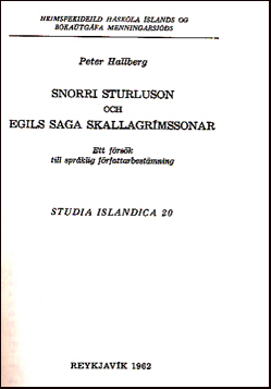 Snorri Sturluson och Egils Saga Skallagrmssonar # 12892