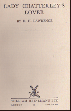 Lady Chatterley�s Lover # 32024