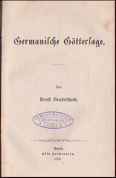 Germanische Gttersage # 32302