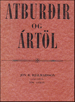 Atburðir og ártöl # 34730