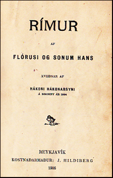 Rmur af Flrusi - Rmur af Jmsvkinga sgu # 34738
