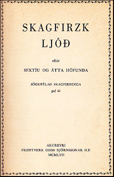 Skagfirzk lj # 76368