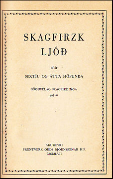 Skagfirzk lj # 36704