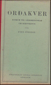 Orakver einkum til leibeiningar um rjettritun # 87910