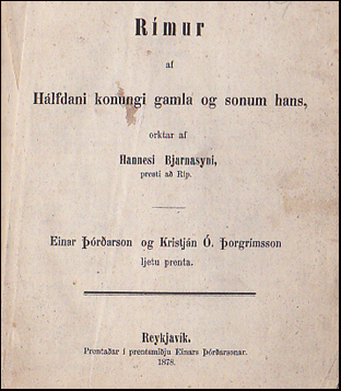 Rmur af Hlfdani konungi gamla og sonum hans # 37178