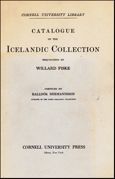 Catalogue of the Icelandic collection # 37182