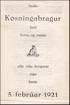 Kosningabragur fyrir konu og mann # 38368