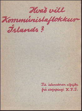 Hva vill Kommnistaflokkur slands? # 83650