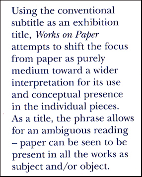 Works on paper # 39189