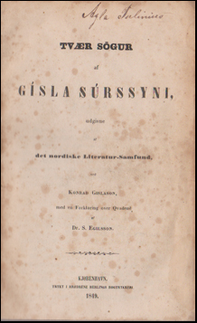 Tvr sgur af Gsla Srssyni # 43246