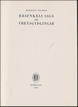 Hrafnkels saga og Freysgylingar # 62710