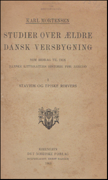 Studier over ldre dansk versbygning # 44205