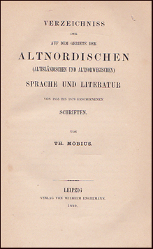 Verzeichniss der auf dem Gebiete der altnordischen # 46290