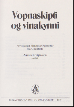 Vopnaskipti og vinakynni # 47104