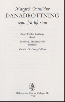 Margrt rhildur Danadrottning # 47105