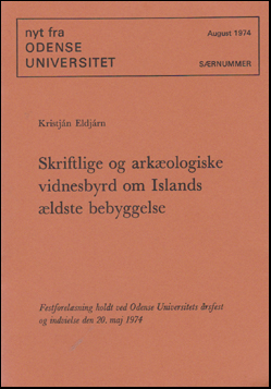 Skriftlege og arklogiske vidnesbyrd om Islands ldste bebyggelse # 47714