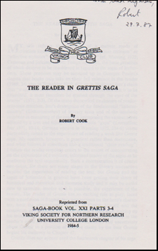 The Reader in Grettis saga # 47791