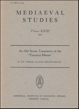 An Old Norse Translation of the Transitus Mariae # 47817