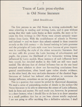 Traces of Latin prose-rhythm in Old Norse literature # 47835