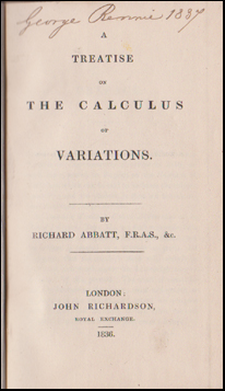 A Treatise of the Calculus of Variations # 48114