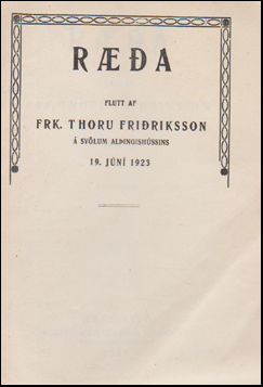 Ra flutt af frk. Thoru Fririksson # 48356