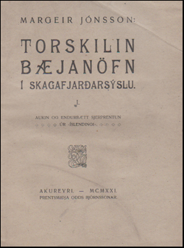 Torskilin bjarnfn  Skagafjararsslu. I. # 48038