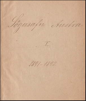 Sgusafn Austra I. 1891-1892. # 49715