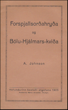 Forspjallsorahrya og Blu-Hjlmars-kvia # 49750