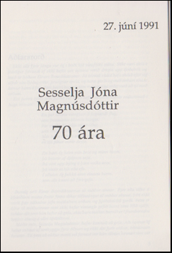 Sesselja Jna Magnsdttir 70 ra # 49776