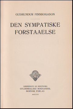 Den sympatiske forstaaelse # 50963