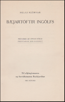 Bjartftir Inglfs # 51085