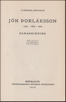 Jn orlksson 1744 - 1819 - 1919 # 69651