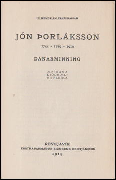 Jn orlksson 1744 - 1819 - 1919 # 69651
