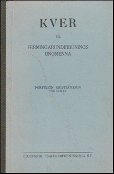 Kver til fermingarundirbnings # 52147
